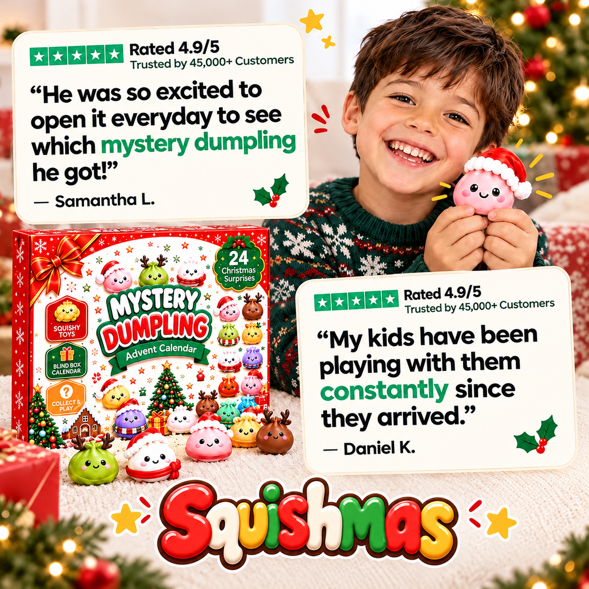 Squishy Dumpling Advent Calendar